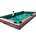 Rack 'em up, then kick away at the billiard balls!<br/>Take Billiards, Pool and Snooker to a whole new dimension, with the Human Billiards.<br/>Over-sized, great Fun rental for everyone!
