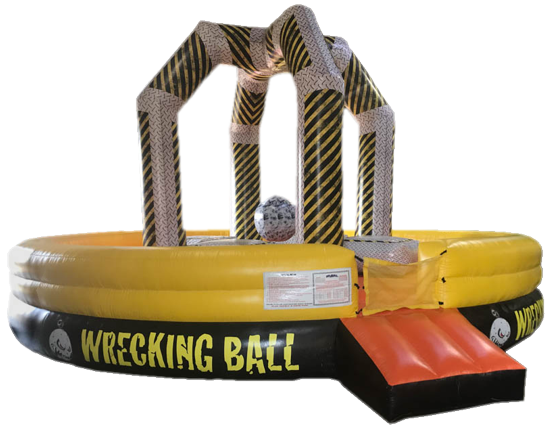 Inflatable Wrecking Ball with Safety Mesh